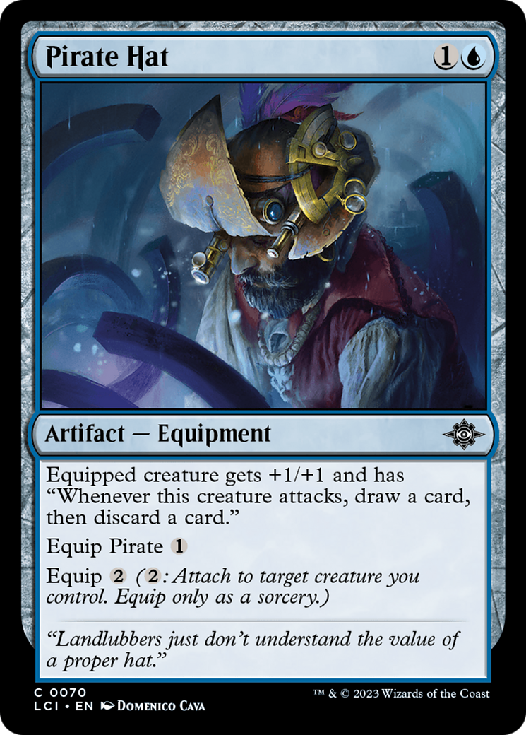 Pirate Hat - Common Artifact — Equipment card from The Lost Caverns of Ixalan
