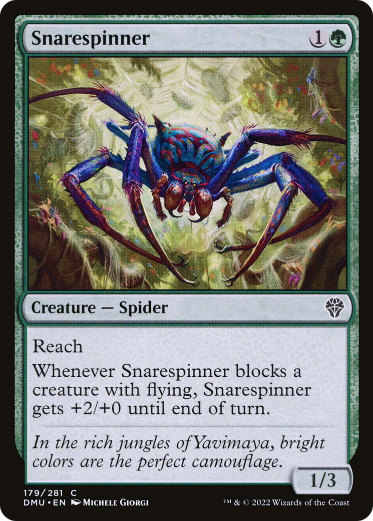 Snarespinner - Common Creature — Spider card from Dominaria United