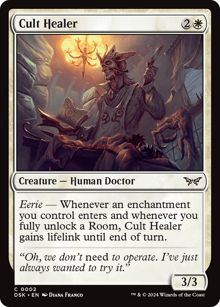 Cult Healer - Common Creature — Human Doctor card from Duskmourn: House of Horror