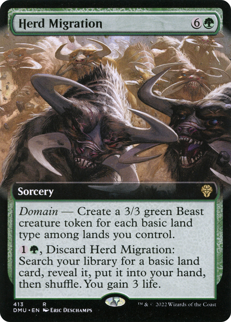 Herd Migration - Rare Sorcery card from Dominaria United