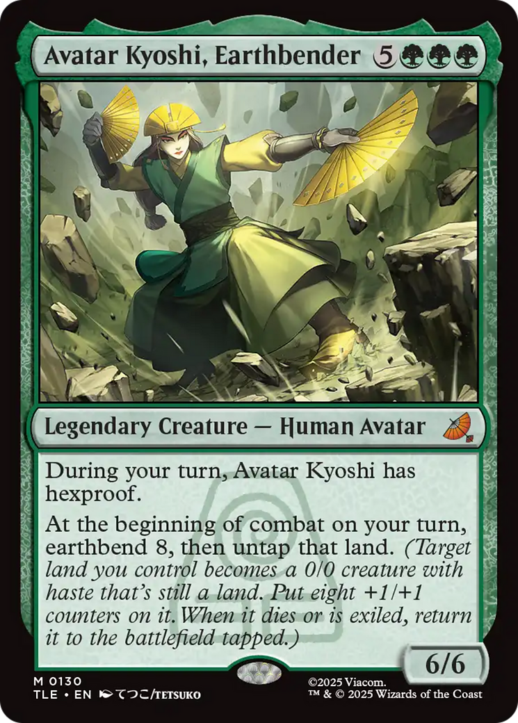 Avatar Kyoshi, Earthbender - Mythic Legendary Creature — Human Avatar card from Avatar: The Last Airbender Eternal