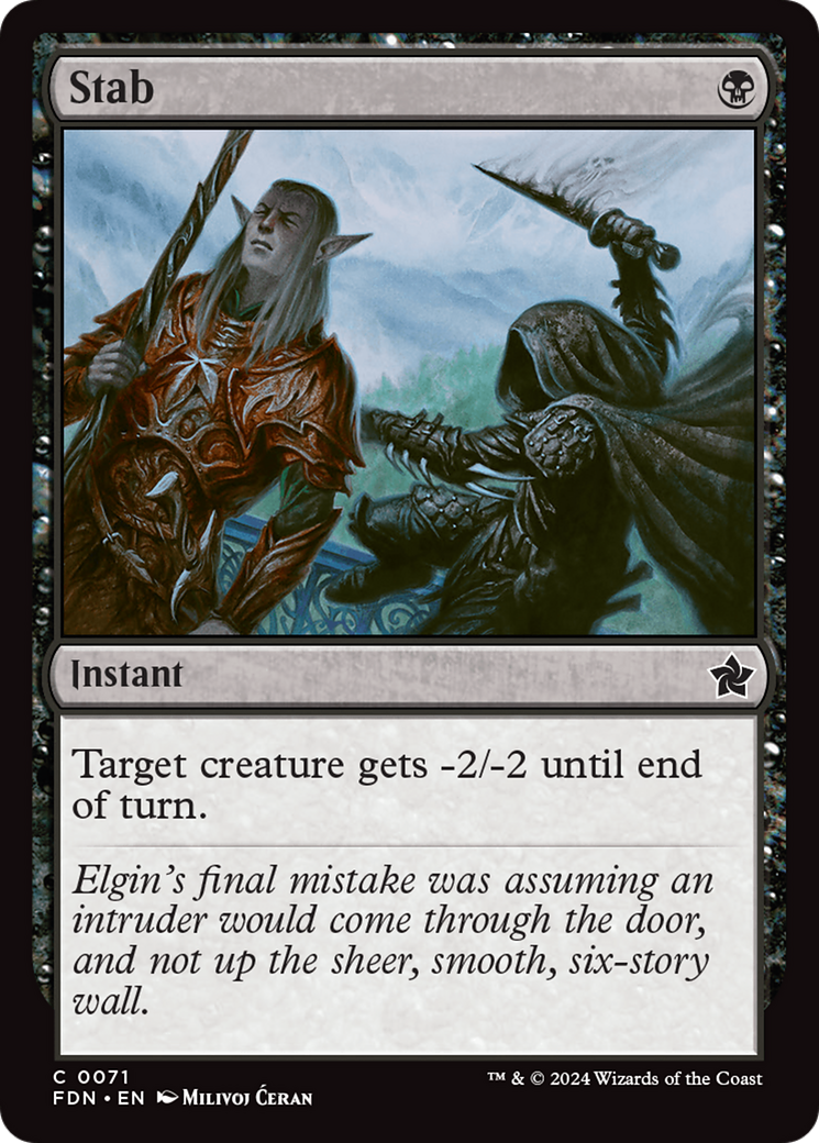 Stab - Common Instant card from Foundations