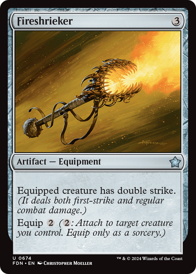Fireshrieker - Uncommon Artifact — Equipment card from Foundations