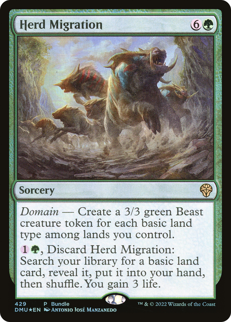 Herd Migration - Rare Sorcery card from Dominaria United