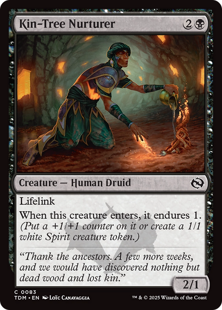 Kin-Tree Nurturer - Common Creature — Human Druid card from Tarkir: Dragonstorm