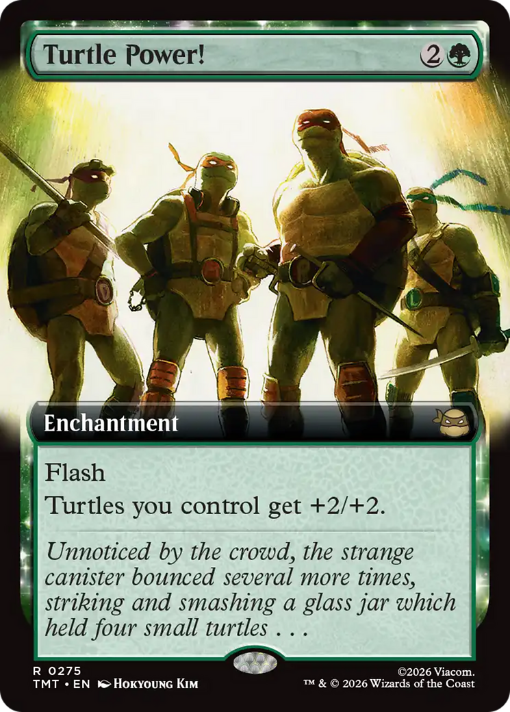 Turtle Power! - Rare Enchantment card from Teenage Mutant Ninja Turtles