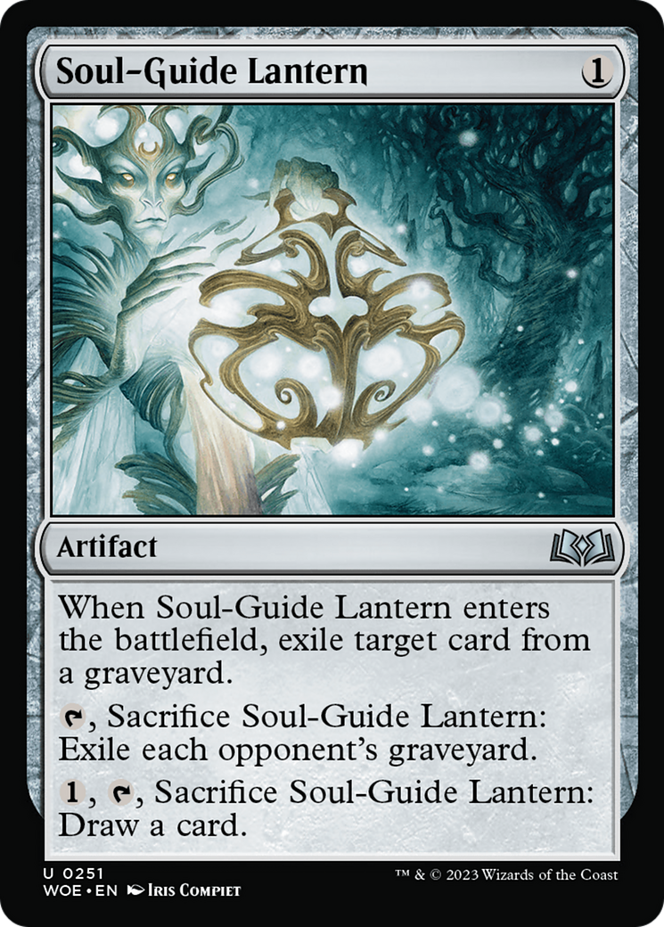 Soul-Guide Lantern - Uncommon Artifact card from Wilds of Eldraine