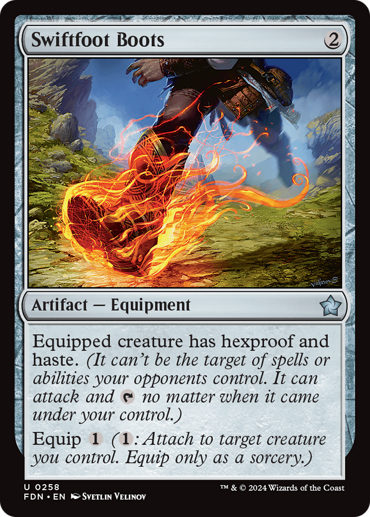 Swiftfoot Boots - Uncommon Artifact — Equipment card from Foundations