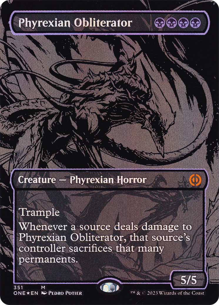Phyrexian Obliterator - Mythic Creature — Phyrexian Horror card from Phyrexia: All Will Be One