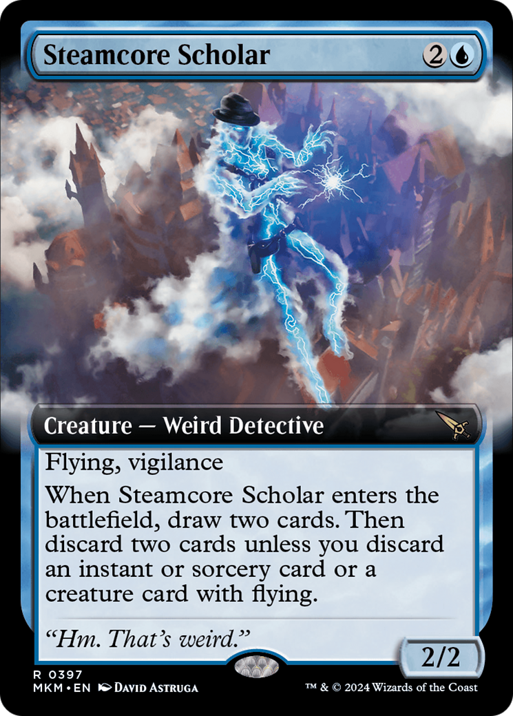 Steamcore Scholar - Rare Creature — Weird Detective card from Murders at Karlov Manor