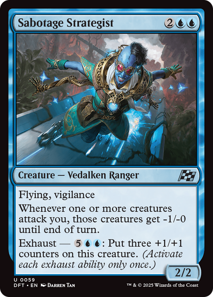 Sabotage Strategist - Uncommon Creature — Vedalken Ranger card from Aetherdrift