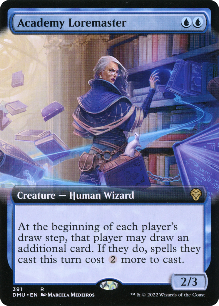 Academy Loremaster - Rare Creature — Human Wizard card from Dominaria United