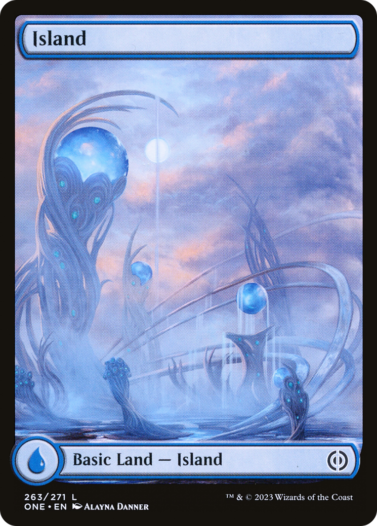 Island - Common Basic Land — Island card from Phyrexia: All Will Be One