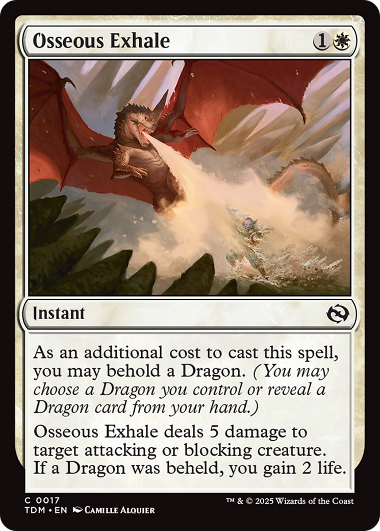 Osseous Exhale - Common Instant card from Tarkir: Dragonstorm