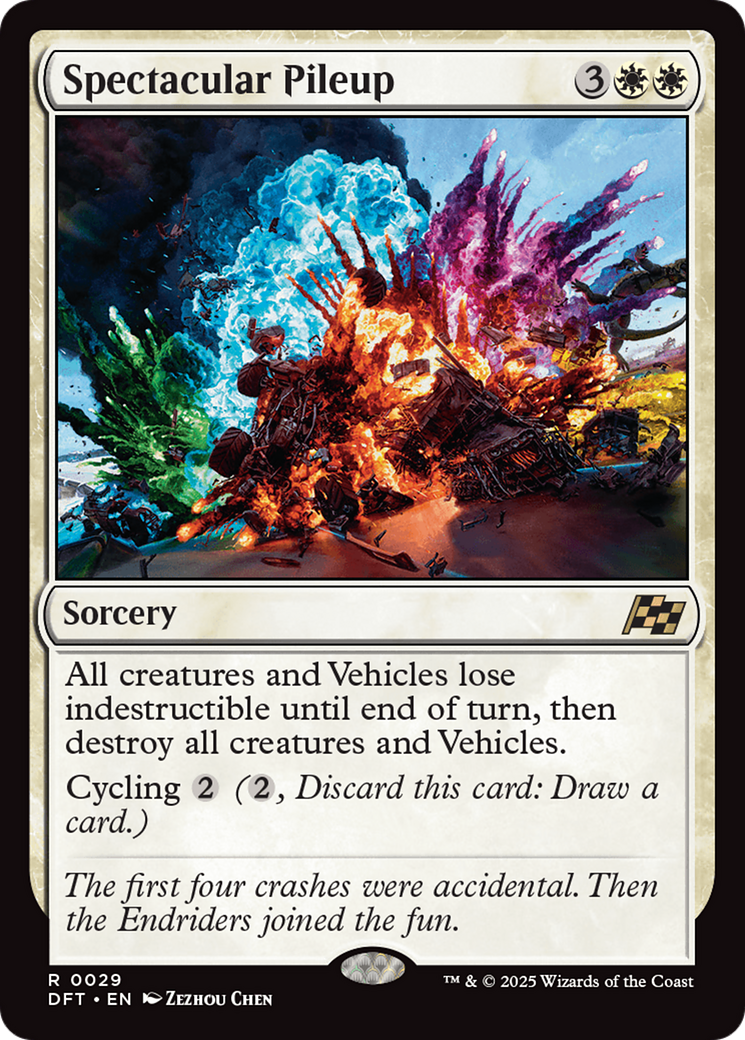 Spectacular Pileup - Rare Sorcery card from Aetherdrift