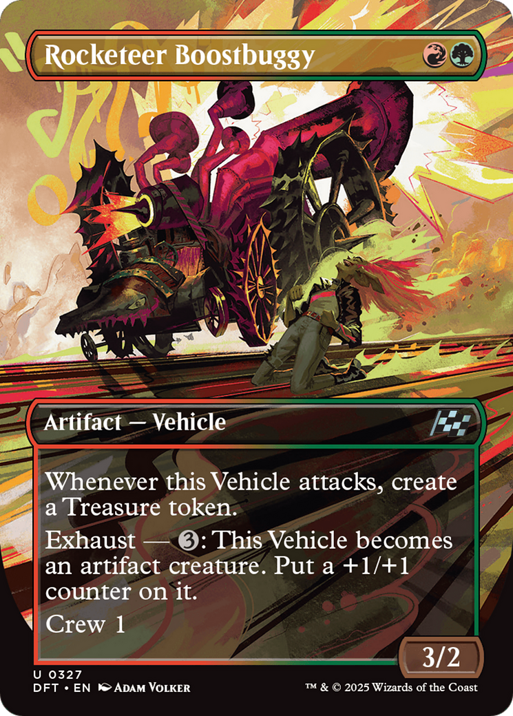 Rocketeer Boostbuggy - Uncommon Artifact — Vehicle card from Aetherdrift