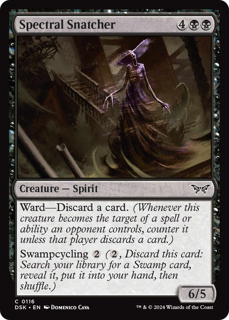Spectral Snatcher - Common Creature — Spirit card from Duskmourn: House of Horror