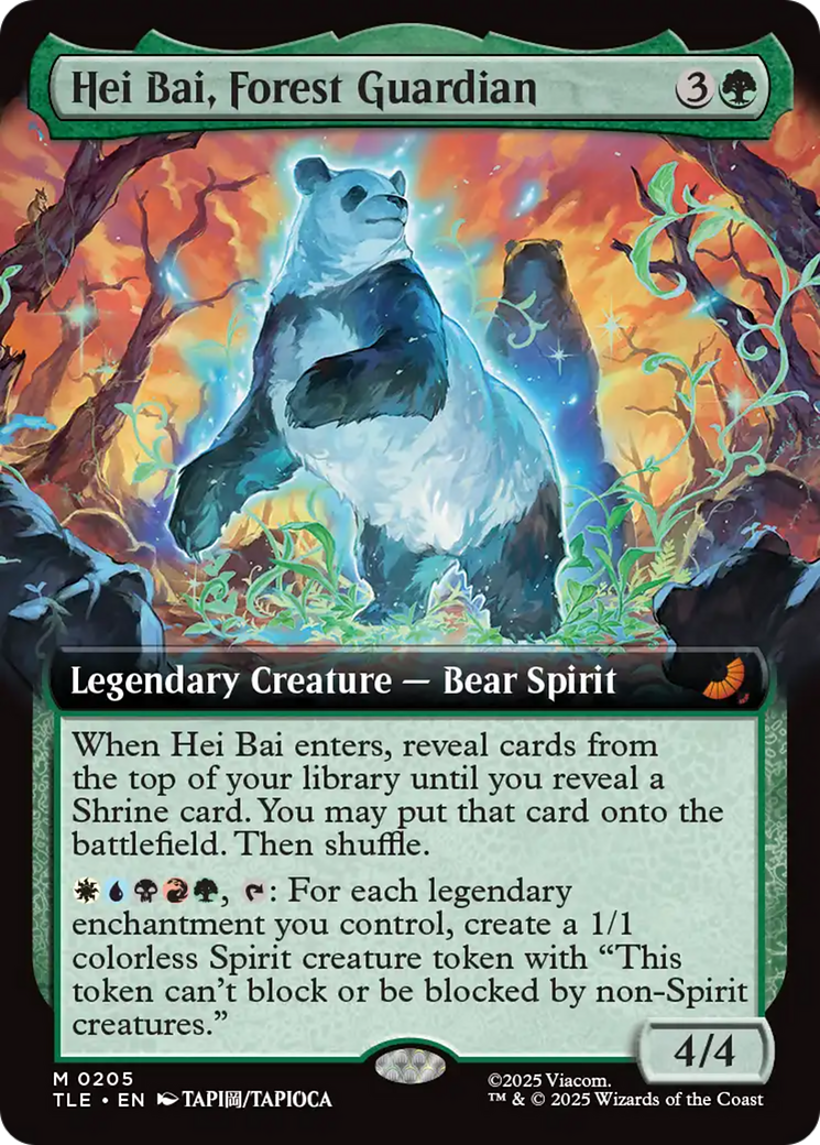 Hei Bai, Forest Guardian - Mythic Legendary Creature — Bear Spirit card from Avatar: The Last Airbender Eternal