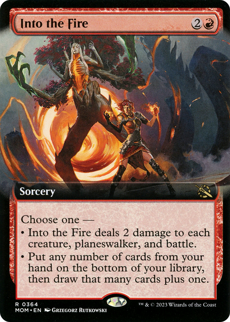 Into the Fire - Rare Sorcery card from March of the Machine