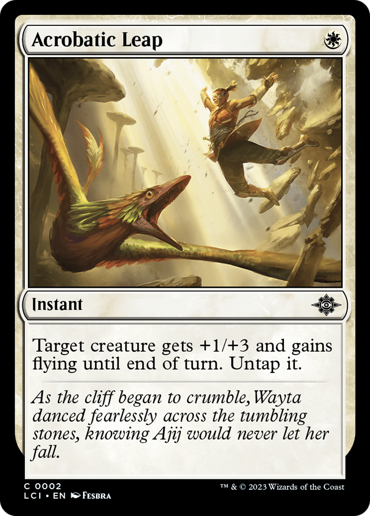 Acrobatic Leap - Common Instant card from The Lost Caverns of Ixalan