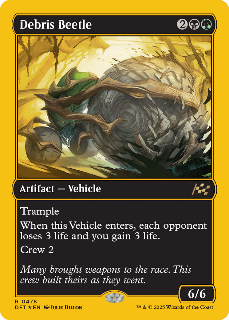 Debris Beetle - Rare Artifact — Vehicle card from Aetherdrift