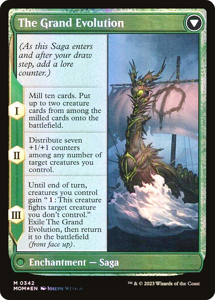 Back face of Vorinclex // The Grand Evolution - Legendary Creature — Phyrexian Praetor card