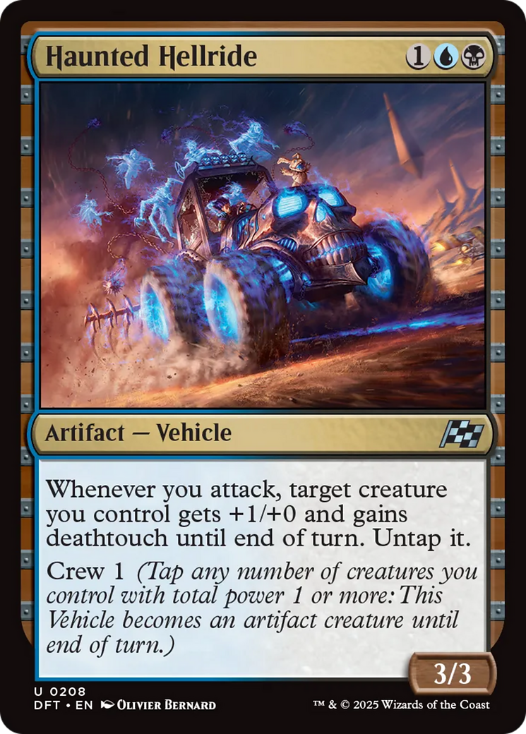 Haunted Hellride - Uncommon Artifact — Vehicle card from Aetherdrift