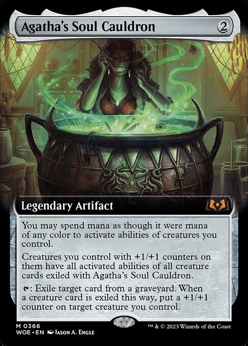 Agatha's Soul Cauldron - Mythic rare card from Wilds of Eldraine