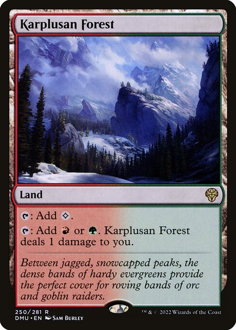 Karplusan Forest - Rare card from DMU