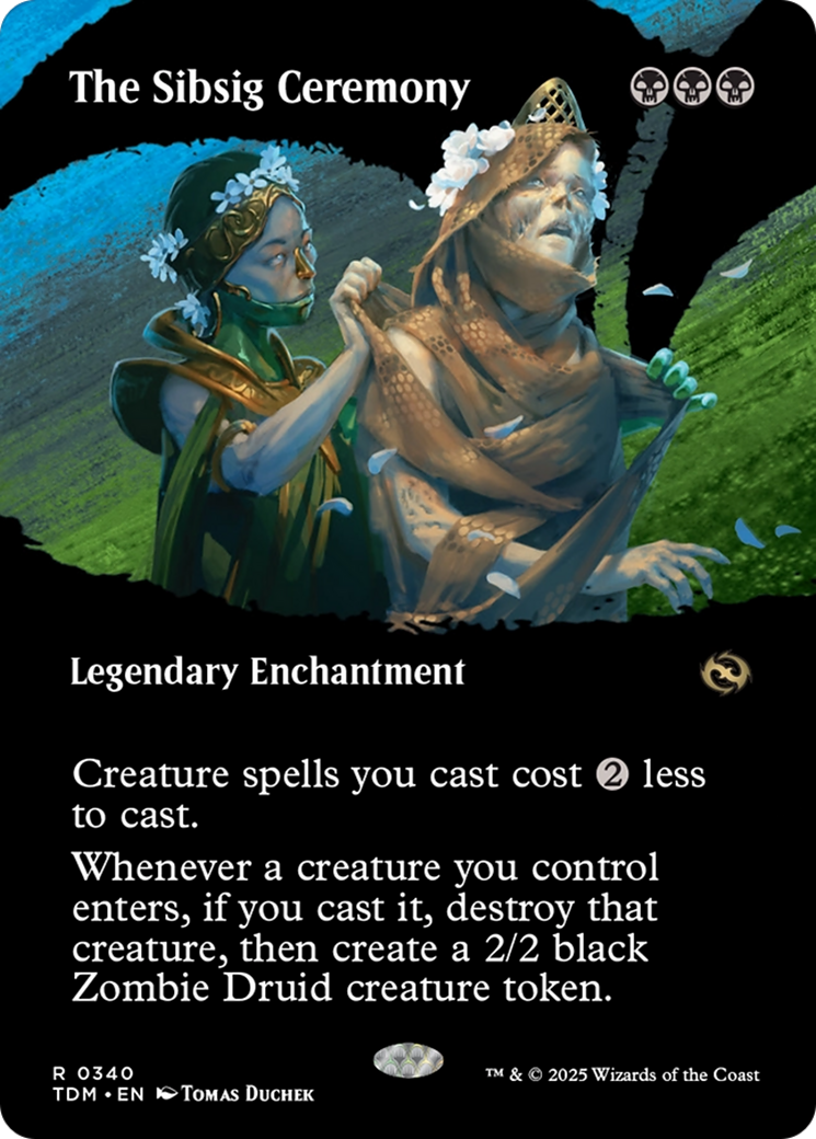 The Sibsig Ceremony - Rare Legendary Enchantment card from Tarkir: Dragonstorm