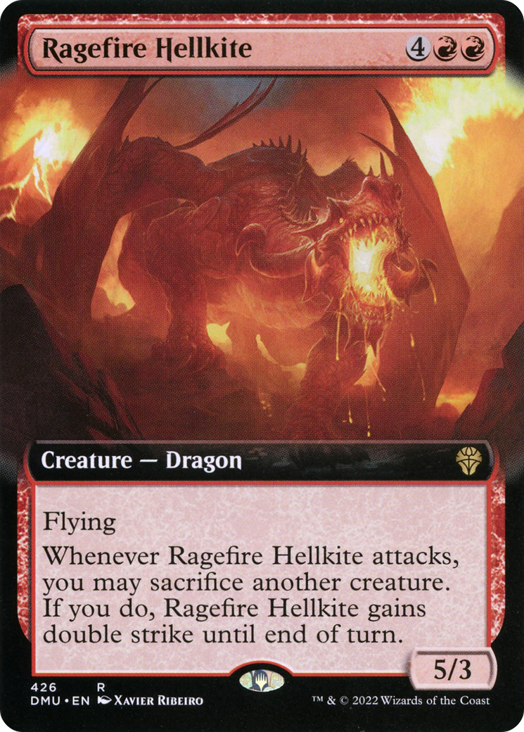 Ragefire Hellkite - Rare Creature — Dragon card from Dominaria United