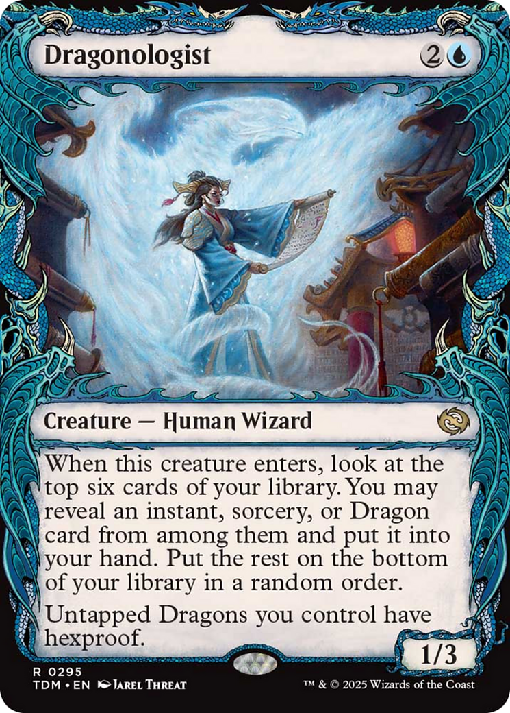 Dragonologist - Rare Creature — Human Wizard card from Tarkir: Dragonstorm