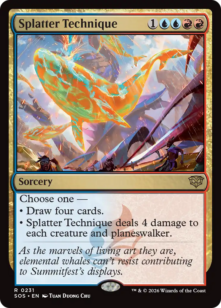 Splatter Technique - Rare Sorcery card from Secrets of Strixhaven