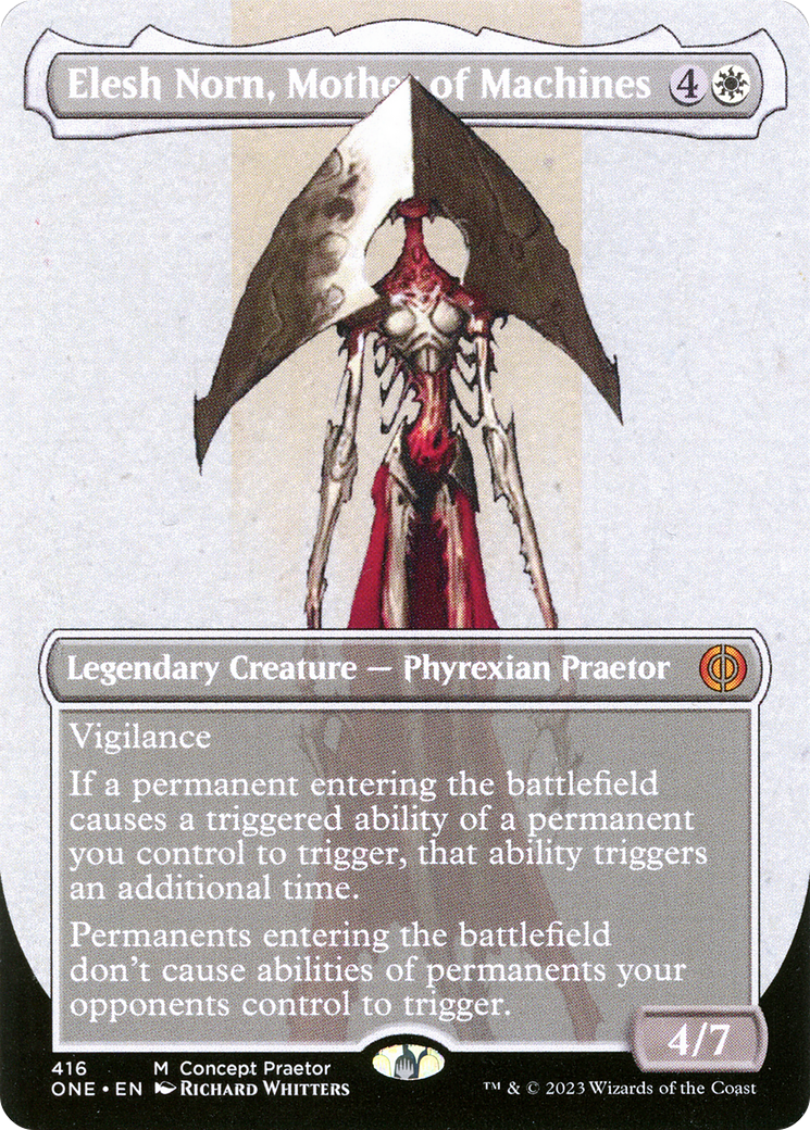 Elesh Norn, Mother of Machines - Mythic Legendary Creature — Phyrexian Praetor card from Phyrexia: All Will Be One