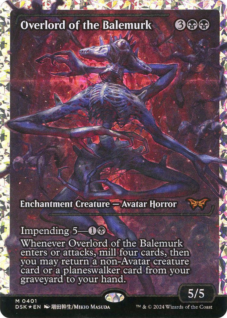 Overlord of the Balemurk - Mythic Enchantment Creature — Avatar Horror card from Duskmourn: House of Horror