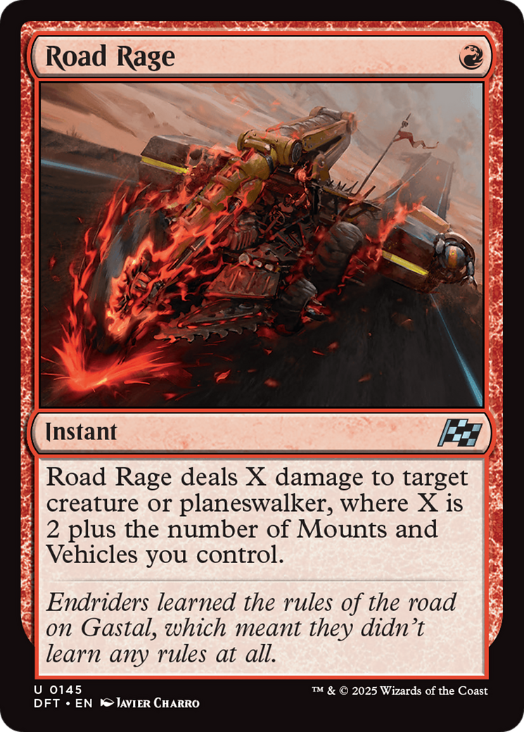 Road Rage - Uncommon Instant card from Aetherdrift
