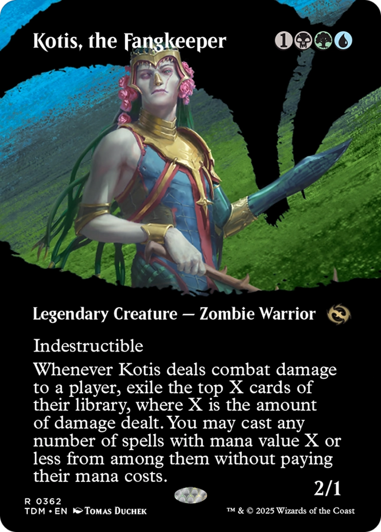 Kotis, the Fangkeeper - Rare Legendary Creature — Zombie Warrior card from Tarkir: Dragonstorm