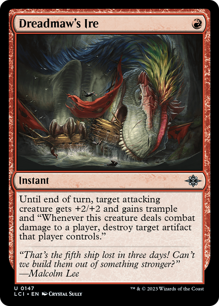 Dreadmaw's Ire - Uncommon Instant card from The Lost Caverns of Ixalan