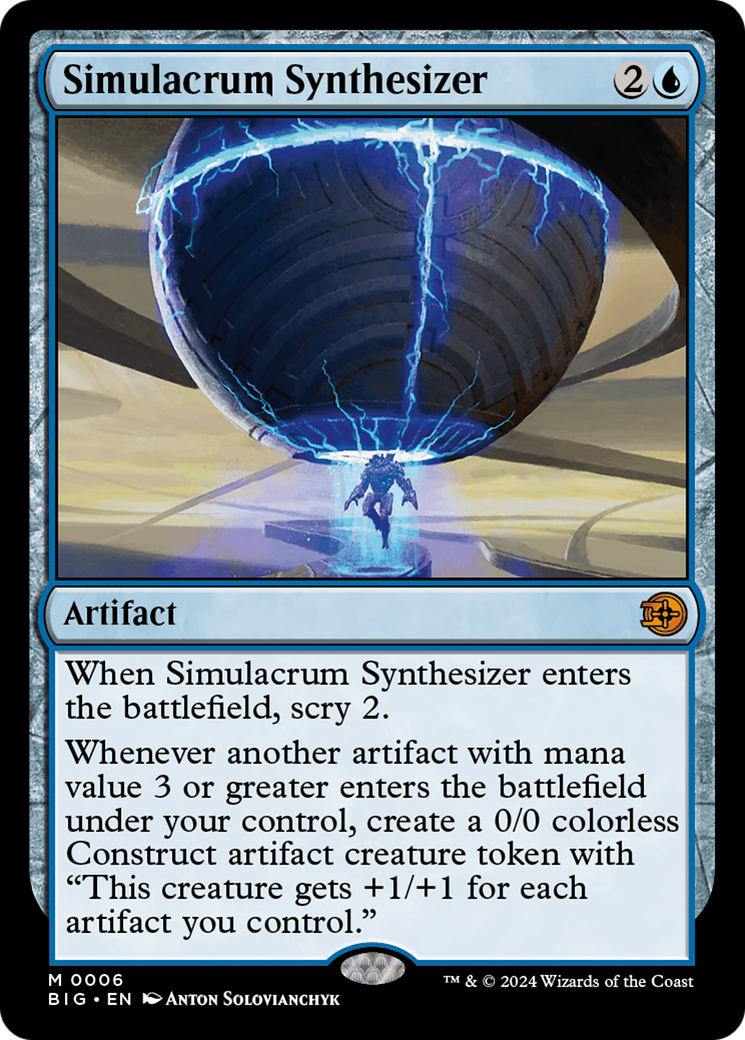 Simulacrum Synthesizer - Mythic Artifact card from The Big Score