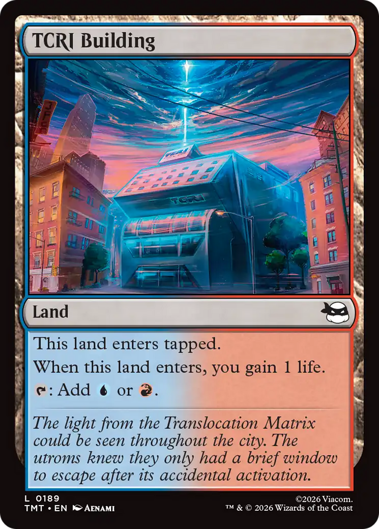 TCRI Building - Common Land card from Teenage Mutant Ninja Turtles