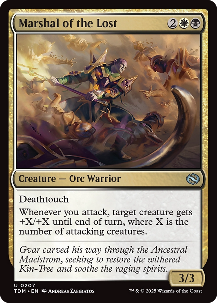 Marshal of the Lost - Uncommon Creature — Orc Warrior card from Tarkir: Dragonstorm