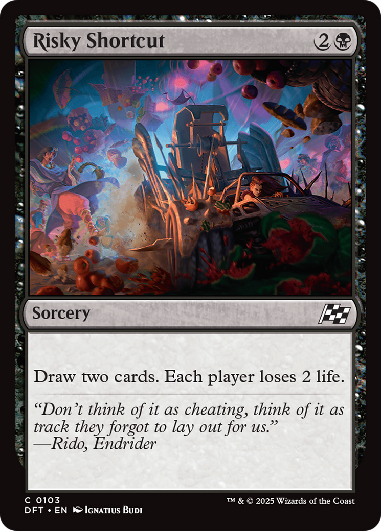 Risky Shortcut - Common Sorcery card from Aetherdrift