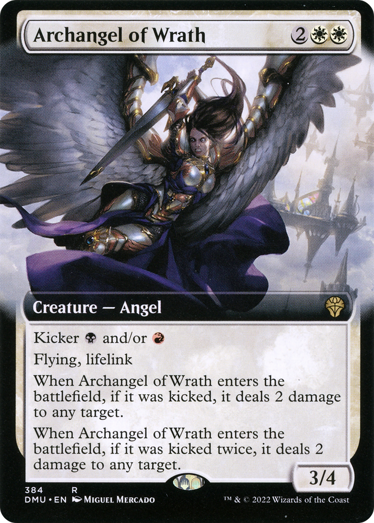 Archangel of Wrath - Rare Creature — Angel card from Dominaria United