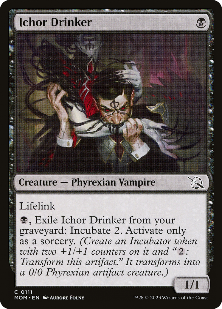 Ichor Drinker - Common Creature — Phyrexian Vampire card from March of the Machine