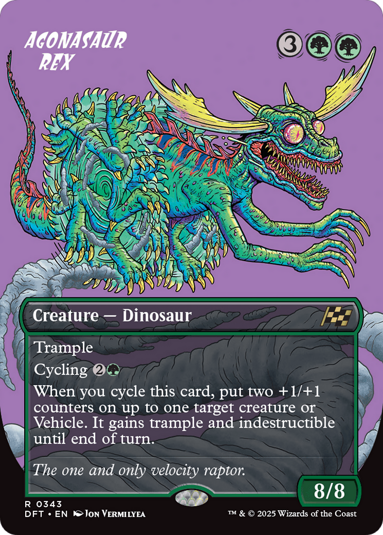 Agonasaur Rex - Rare Creature — Dinosaur card from Aetherdrift