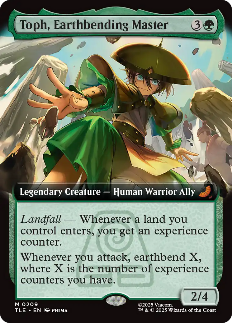 Toph, Earthbending Master - Mythic Legendary Creature — Human Warrior Ally card from Avatar: The Last Airbender Eternal
