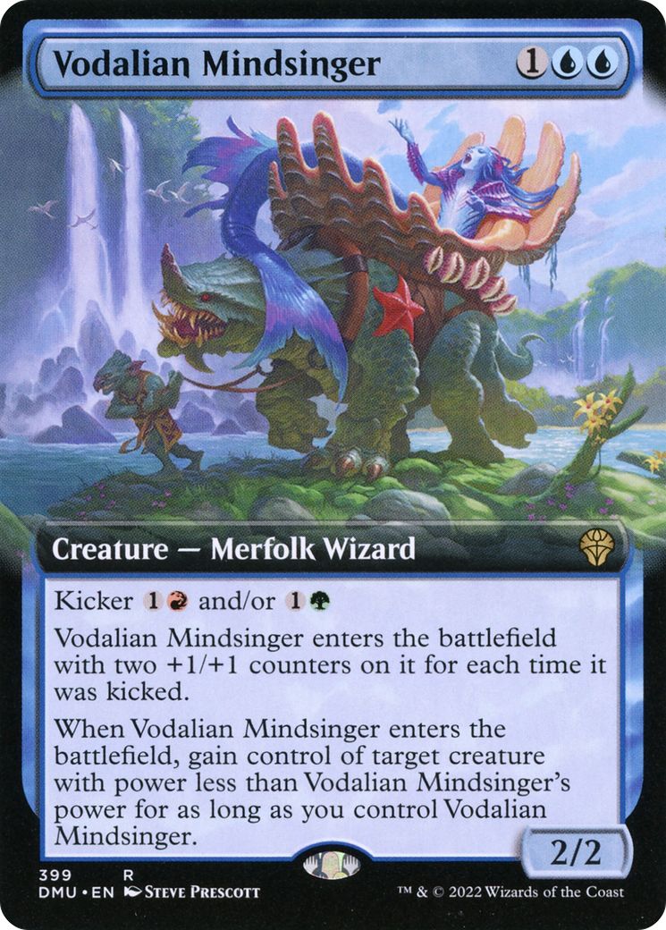 Vodalian Mindsinger - Rare Creature — Merfolk Wizard card from Dominaria United