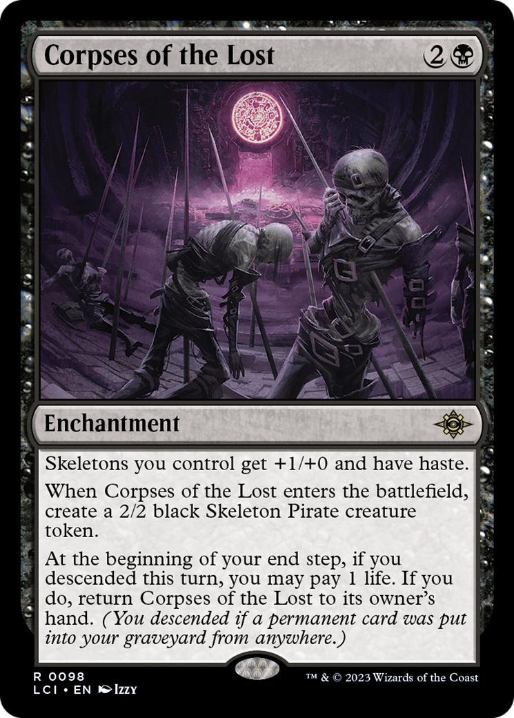 Corpses of the Lost - Rare Enchantment card from The Lost Caverns of Ixalan