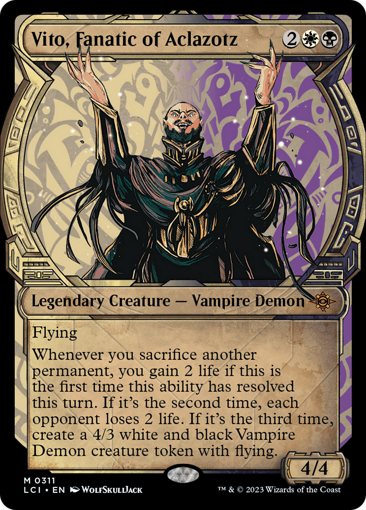 Vito, Fanatic of Aclazotz - Mythic Legendary Creature — Vampire Demon card from The Lost Caverns of Ixalan