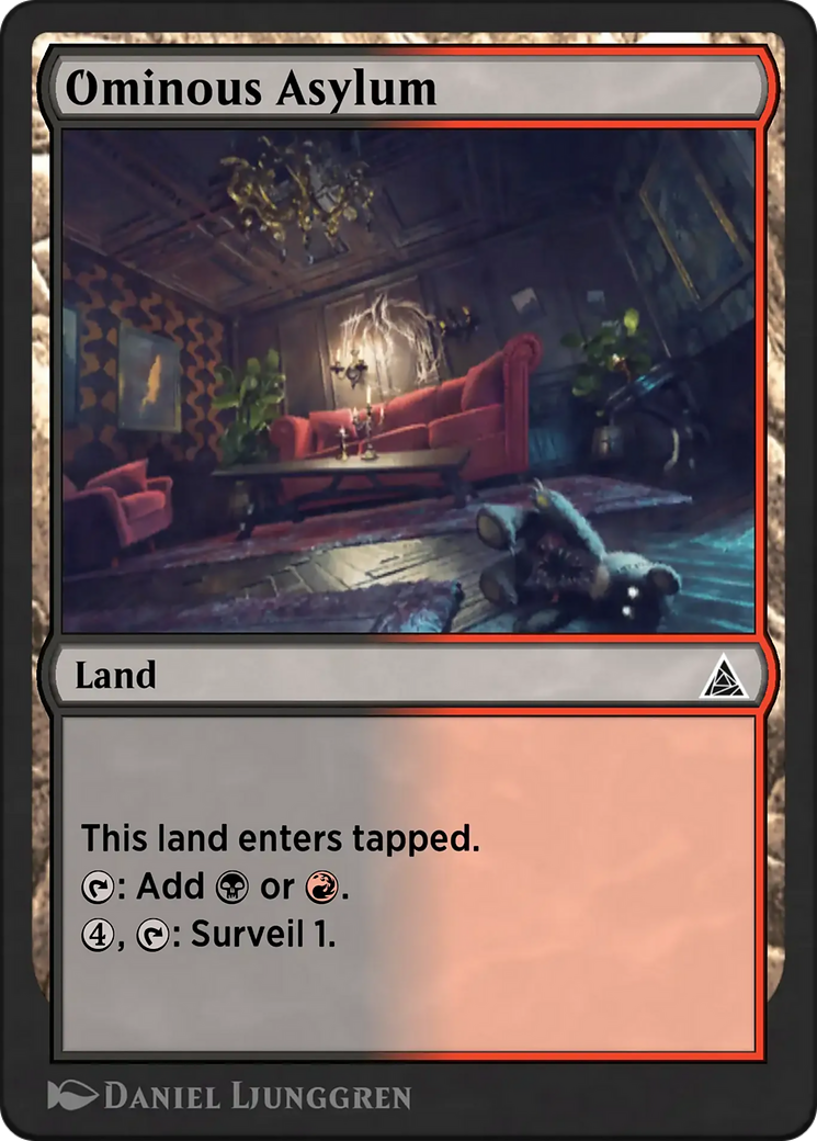 Ominous Asylum - Common Land card from Through the Omenpaths